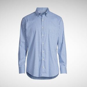 Peter Millar | Long Sleeve Button-Down Dress Shirt | Gingham Check | XXL